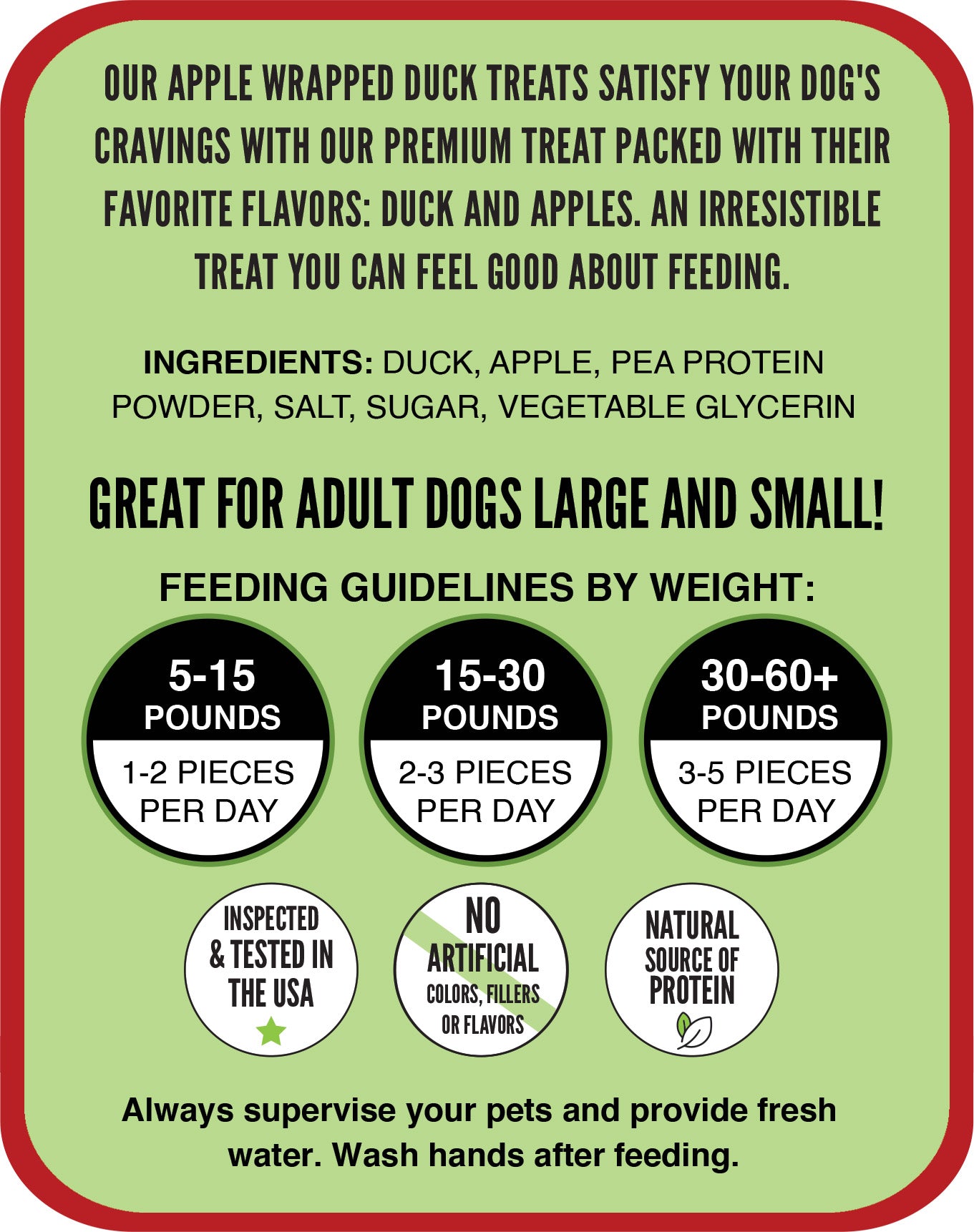 Gourmet All Natural Apple Wrapped Dog Treats