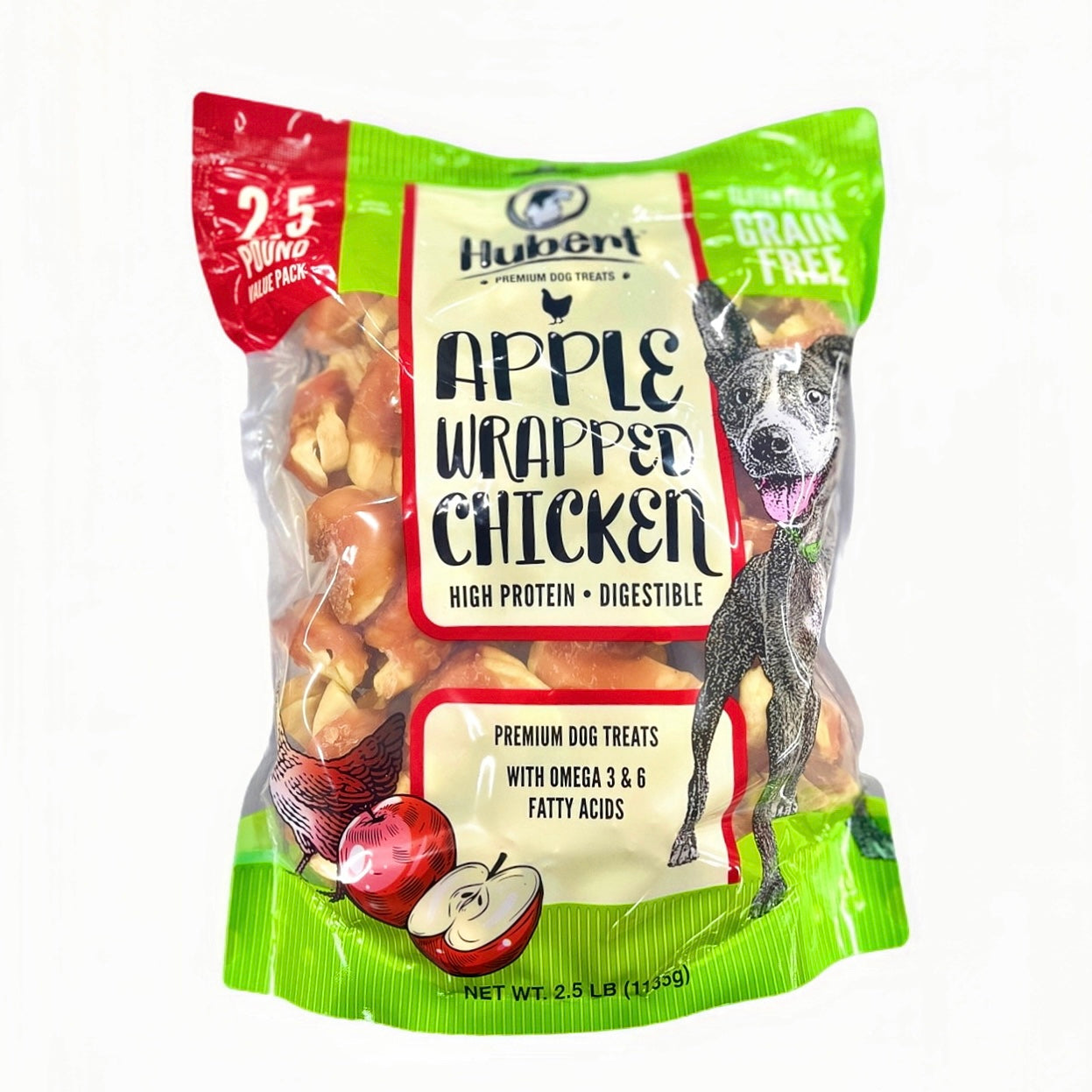 Gourmet All Natural Apple Wrapped Dog Treats