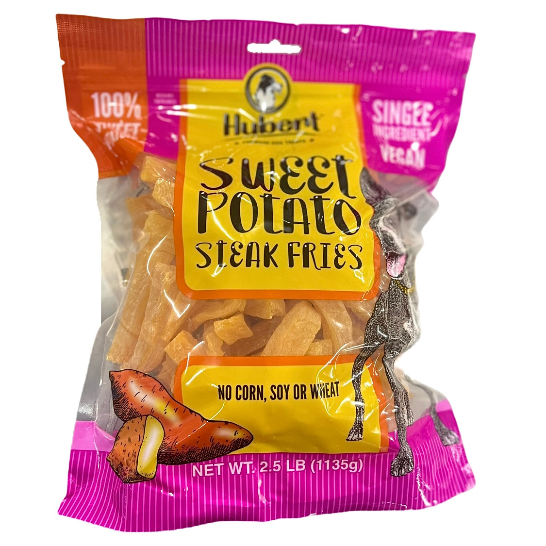 Gourmet All Natural Vegan Sweet Potato Fries Dog Treats