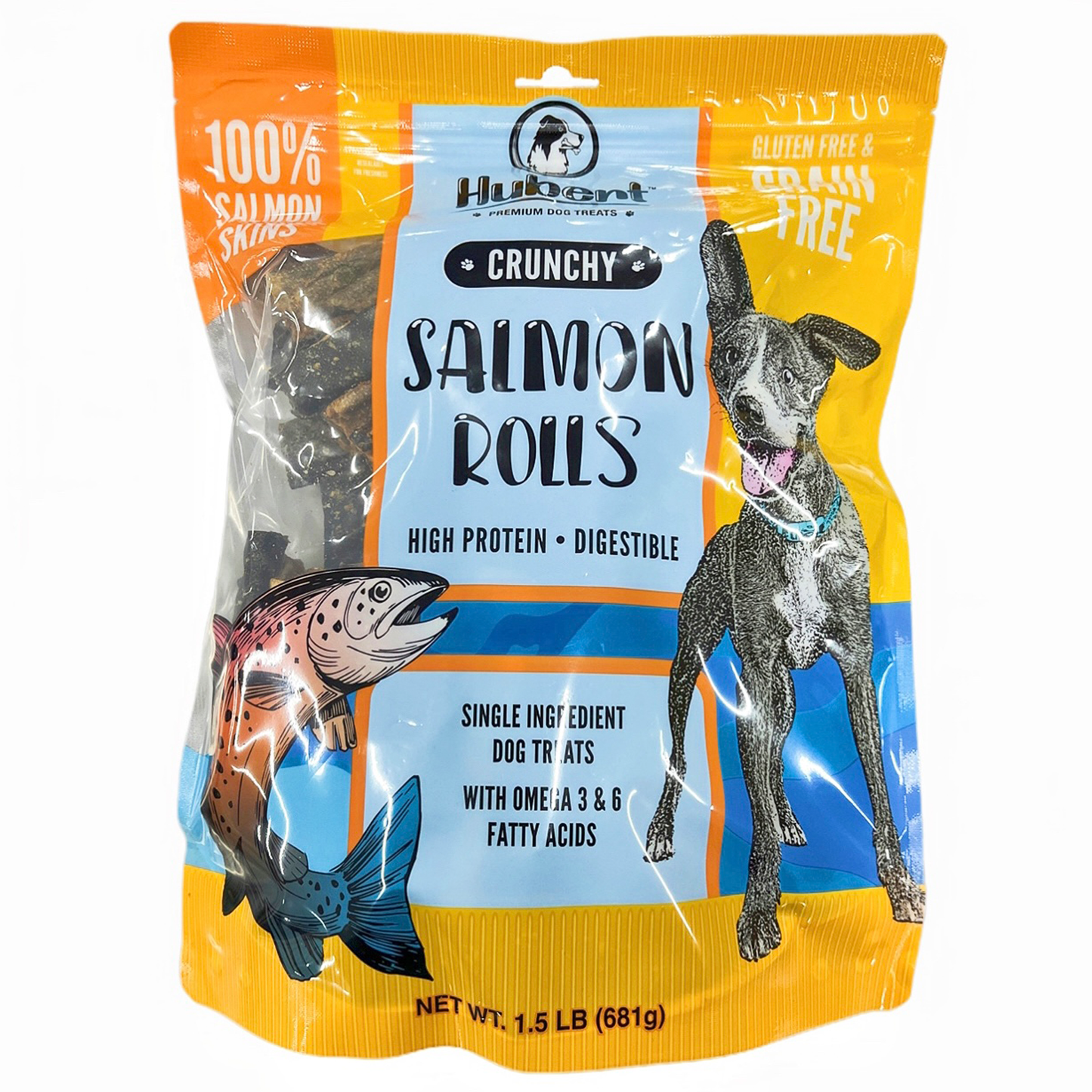 Premium Salmon Skin Single Ingredient Dog Treats