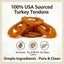 Premium All Natural Turkey Tendon Chew Treats for Dogs - Sticks & Rings