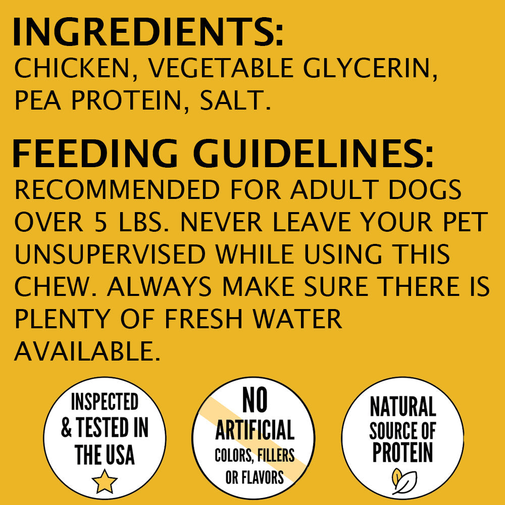 Chicken Jerky ingredients and feeding guidelines